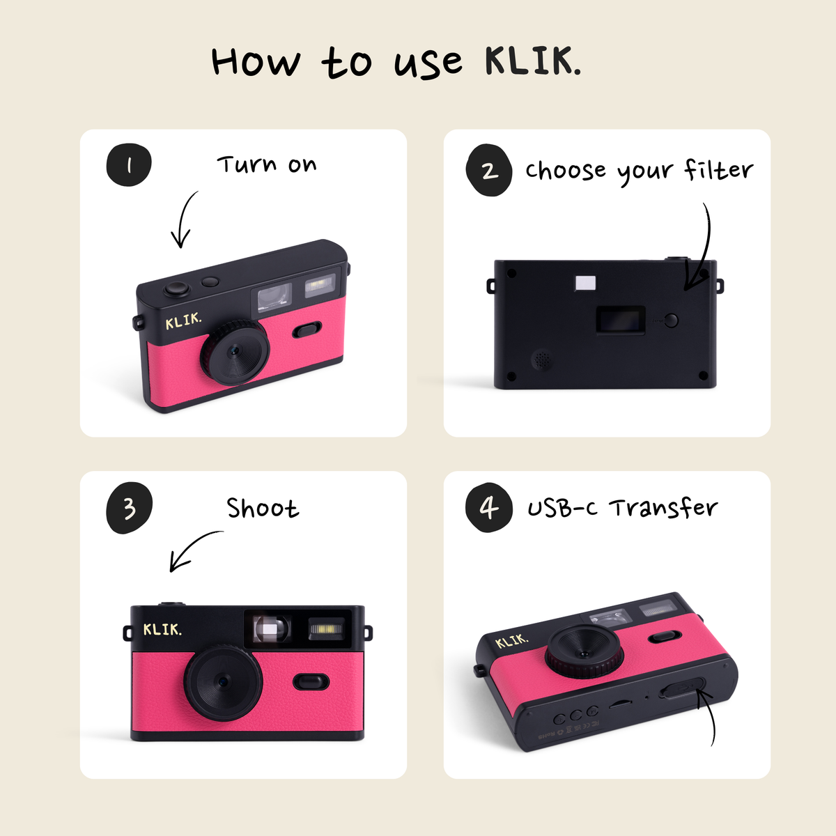 KLIK™️ Screen-Free Camera